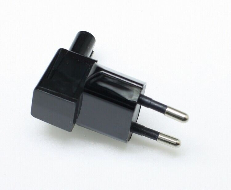 2 Pin Right Angle AC power Plug adapter to Female Connector IEC