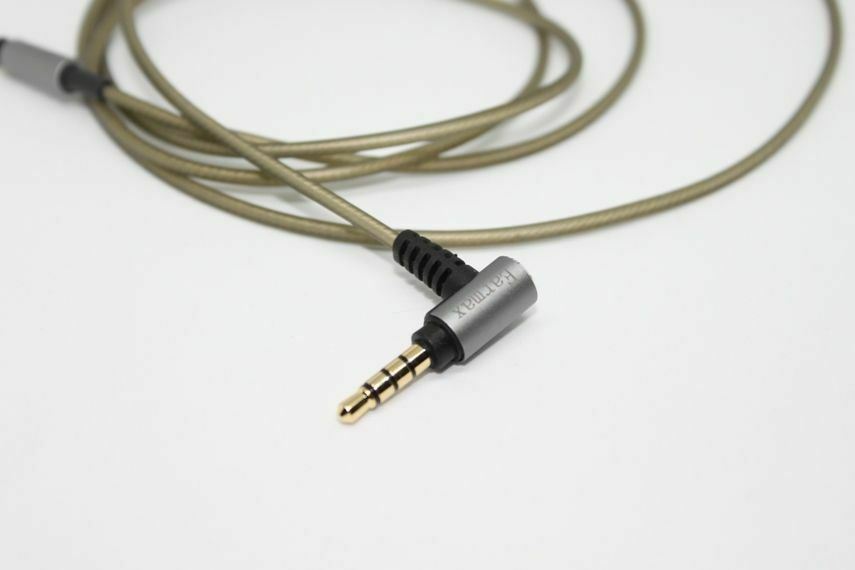 Silver Plated Audio AUX Cable with Remote For SONY MDR-1A MDR