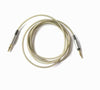 Silver Plated Audio AUX  Cable For Sony MDR-10RBT MDR-NC50 NC200D MDR-10R 10RC