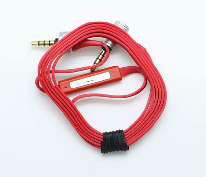 Audio cable for sony MDR-X10 MDR-X920 headphones with Mic control remote Red