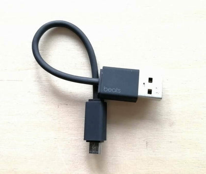 Replacement Short Micro USB charging  cable For Beats POWERBEATS 2 3 Black