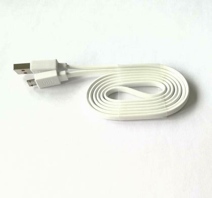 White Micro USB charger flat cable Cord For JBL Flip 3 4 Clip Bluetooth speaker