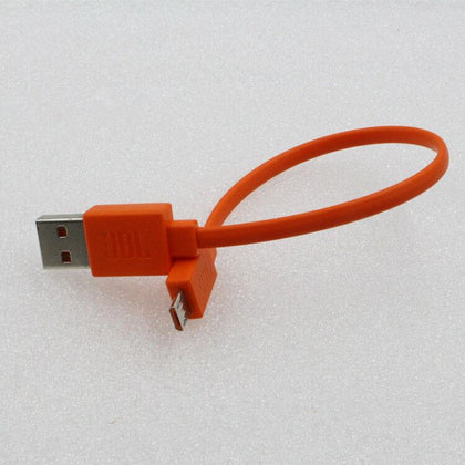 20cm Micro USB Fast Charger Flat Cable Cord for JBL Flip 3 4 Pulse 2 Orange