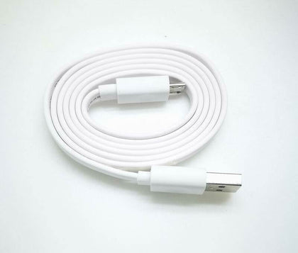 White Lenovo 3ft Micro USB DC Fast Charger Flat Cable Cord For phones & tablets