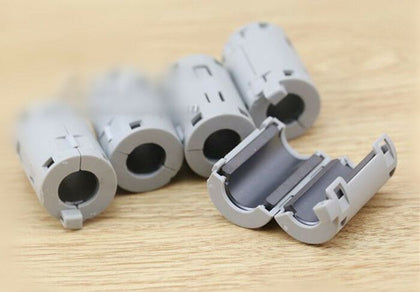 5x gray TDK 11mm Cable Clamp Clip RFI EMI EMC Noise Filters Ferrite Core