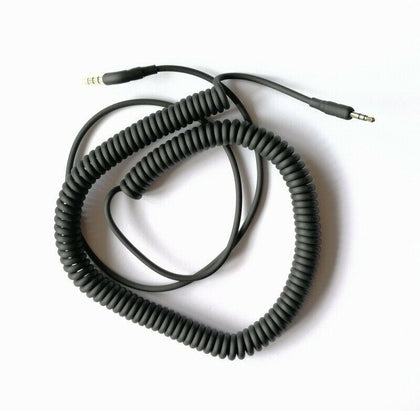 10ft 3.5mm 90 Deg Angle Male to 2.5mm Male Stereo Spring Coiled Cable