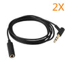 2X Replacement Headphones Audio Extension Cable For  QC3 QC15 IE OE AE 40