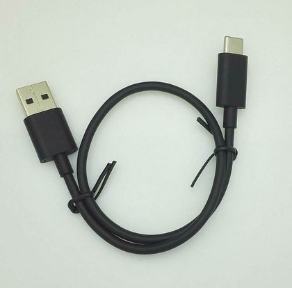 BLACK 1FT SHORT TYPE-C USB CABLE CHARGING POWER CORD for USB-C SMARTPHONES