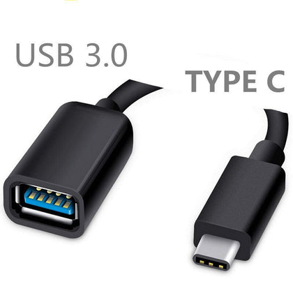 USB 3.1 Type C to USB 3.0 Type A Male-to-Female OTG Data Connector Cable Adapter