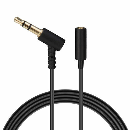 2ft Audio Extension Cable 3.5mm Cord For QC3 QC 2 ON EAR OE2 Headphones