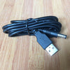 USB to 5.5mm x 2.1mm Barrel Connector 5V DC Power Cable Jack Male  150cm / 5ft