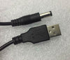 USB to 5.5mm x 2.1mm Barrel Connector 5V DC Power Cable Jack Male  150cm / 5ft