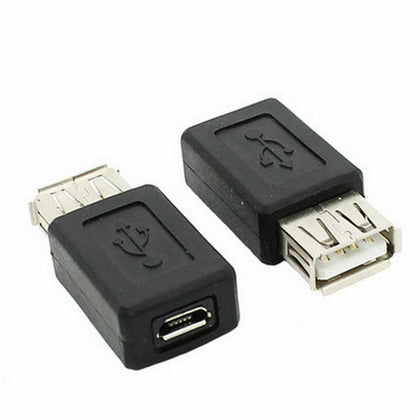 5x USB 2.0 A Female to Micro USB B 5 Pin Female Data Adapter Converter Connector