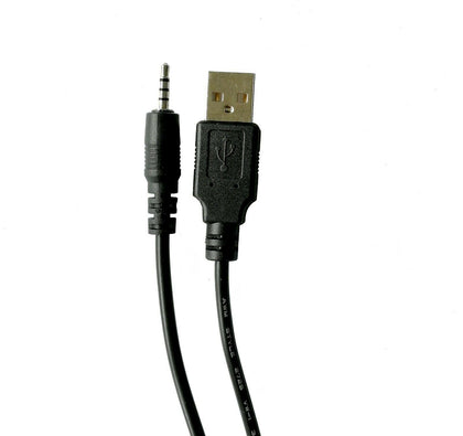 USB To 2.5mm Male Audio Jack Charging Cable Adapter Cord For JBL Synchros S300