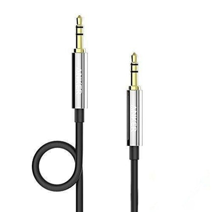 3.5 mm Aux Cable M/M Male Jacks Gold Plated Stereo Audio Auxiliary Black 4' 4ft