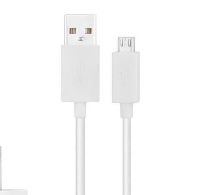 White Micro USB data charger cable Cord  SKN6458A for MOTO android phone tablets