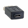 USB 2.0 A Female to Micro USB B 5 Pin Female Data Adapter Convertor Connector