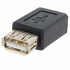 USB 2.0 A Female to Micro USB B 5 Pin Female Data Adapter Convertor Connector