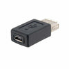 USB 2.0 A Female to Micro USB B 5 Pin Female Data Adapter Convertor Connector