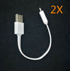 2X 16cm short ASUS Flat Noodle Micro USB Fast Quick Charging data Cable Cord