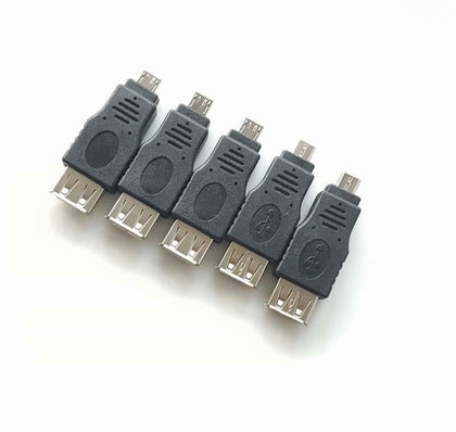 5X Micro USB B Male to USB 2.0 A Female OTG Adapter for Samsung  LG HUAWEI PHONE