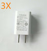 3X  Slim White  5V 1A   USB Charger Quick Charge Wall Home Adapter