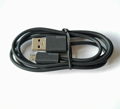 Replacement for BEATS MICRO USB CABLE CHARGER FOR POWERBEATS 2 or 3 Black 1m