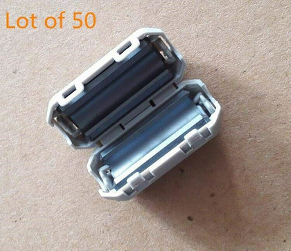 50pcs 5mm TDK Noise Clip On EMI RFI Filter Snap Around Ferrite  ZCAT1325-0530