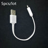 5x 16cm ASUS 5V 2A/3A Short Micro USB DC Fast Charger Flat Cable Cord Android