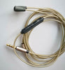 Upgrade Silver Audio Cable For Sennheiser IE80 IE8 IE8I With remote microphone