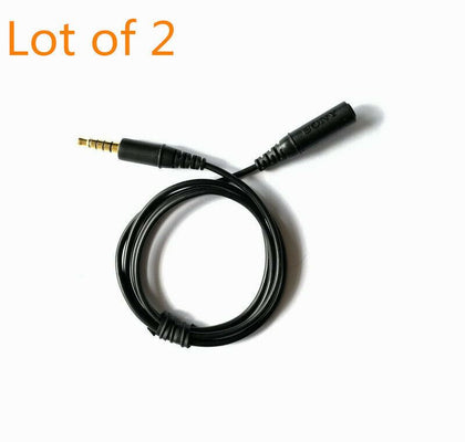 2pcs Noise Cancellation Audio Extension cable For Sony MDR-NC750 MDR-NC31/33