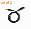 2pcs Noise Cancellation Audio Extension cable For Sony MDR-NC750 MDR-NC31/33