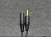 2pcs Noise Cancellation Audio Extension cable For Sony MDR-NC750 MDR-NC31/33