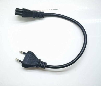 2pin to 3 Prong EU Power Cable 1FT AC Power Cord 3 Pin Cable For Laptop PC