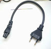 2pin to 3 Prong EU Power Cable 1FT AC Power Cord 3 Pin Cable For Laptop PC