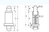 50x Copper + gold plated 2.0*3.0MM Current Pogo Pin Spring Test Probe Contacts