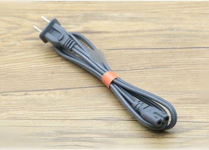 3ft US Plug I-SHENG E55943 7A 125V 2 Prong Figure 8 Power Cable Cord 0.824mm2