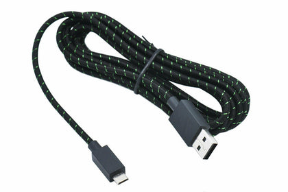 9ft Braided Micro USB Charging Cable For Microsoft Xbox One Elite Controller