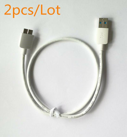 2PCS 0.45M USB 3.0 Data SYNC Cable For Western Digital WD Portable Hard Drive