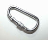 10x Outdoor Steel D-Ring Screw Locking Carabiner Hook Clip Climbing Keychain D