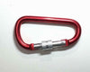 10x Outdoor Steel D-Ring Screw Locking Carabiner Hook Clip Climbing Keychain D