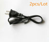 2X 0.5m AC power supply adapter cord Cable Connectors 2 pin 2-prong 50cm US Plug