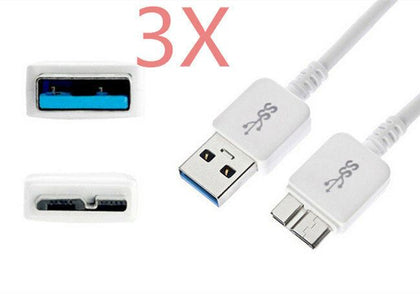 3X 0.45m USB 3.0 A Male Micro USB 3.0 Cable For Toshiba External Hard Drive Disk