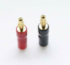 1 pairs Gold Plated Audio Speaker Wire Cable Banana Plug H62  Connector Adapter