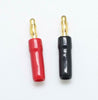 1 pairs Gold Plated Audio Speaker Wire Cable Banana Plug H62  Connector Adapter