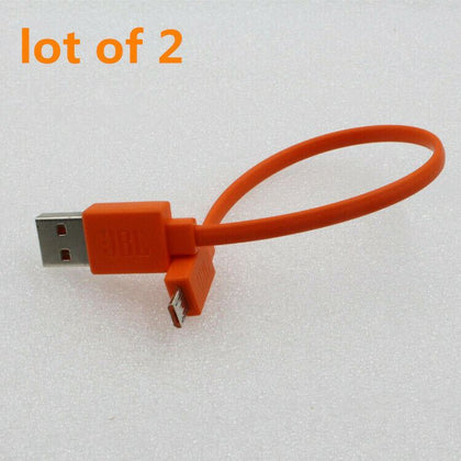 2X 20cm JBL Charge 2 2+ Flip 3 Bluetooth Micro USB 2.0 Fast Charger Flat Cable