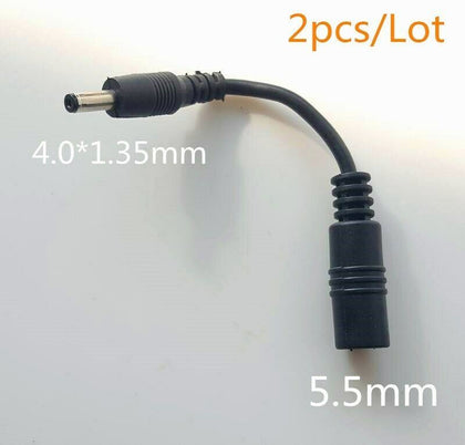 2X 4.0mm x 1.35mm Male to 5.5mm x 2.1mm Female Connector cord for Asus Ultrabook