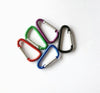 5x 5cm Aluminum Snap Hook Carabiner D-Ring Key Chain Clip Keychain Hiking Camp