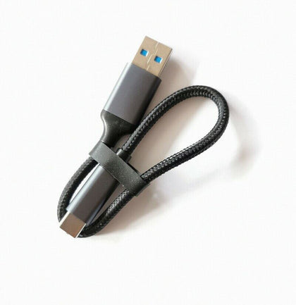 SHORT 20CM USB 3.0 TYPE-C USB-C Data CABLE For GoPro Hero 8 7 6 5 Camera