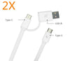 2x USB C Female to USB Male Adapter & Type C to TYPE C cable cord Converter